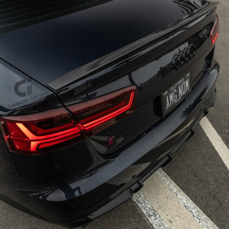 Audi A6/S6 C7/C7.5 Carbon Fiber Trunk Lip 2012-2018 Highkick Version