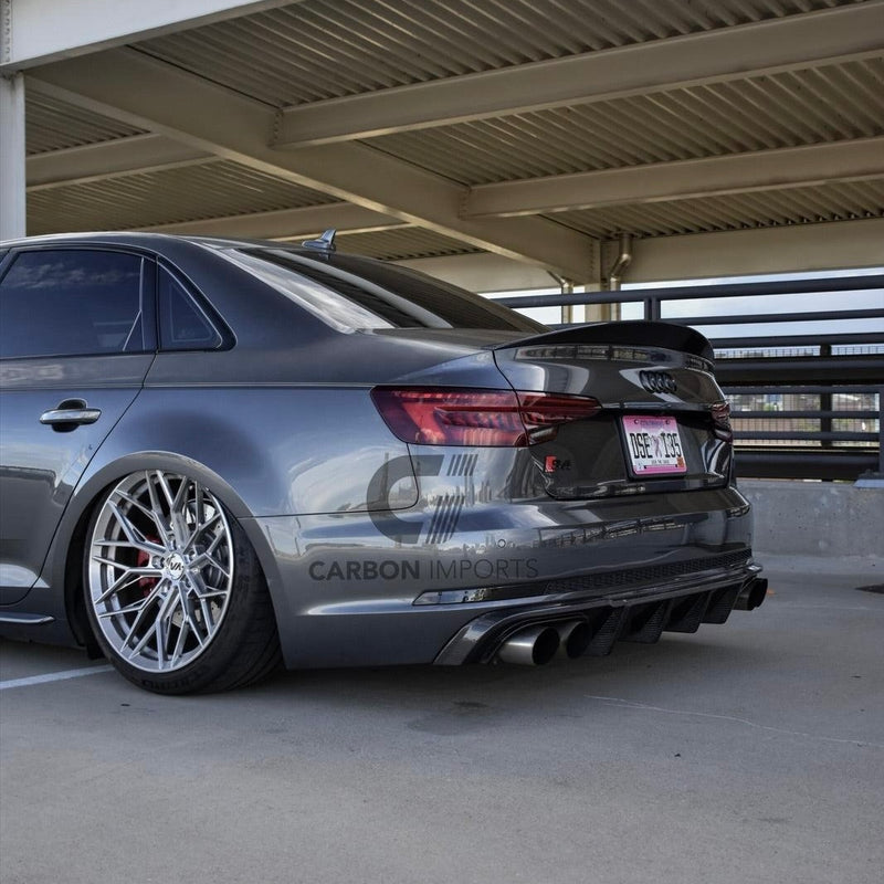 Audi S4/A4 B9/B9.5 Carbon Fiber Trunk Lip 2017-2025 Highkick Version