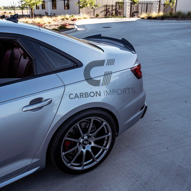 Audi S4/A4 B9/B9.5 Carbon Fiber Trunk Lip 2017-2025 V2