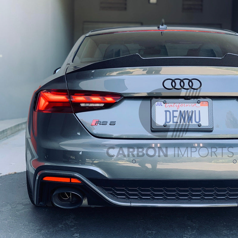 Audi A5/S5/RS5 B9 Carbon Fiber Trunk Lip 2017-2025 V2
