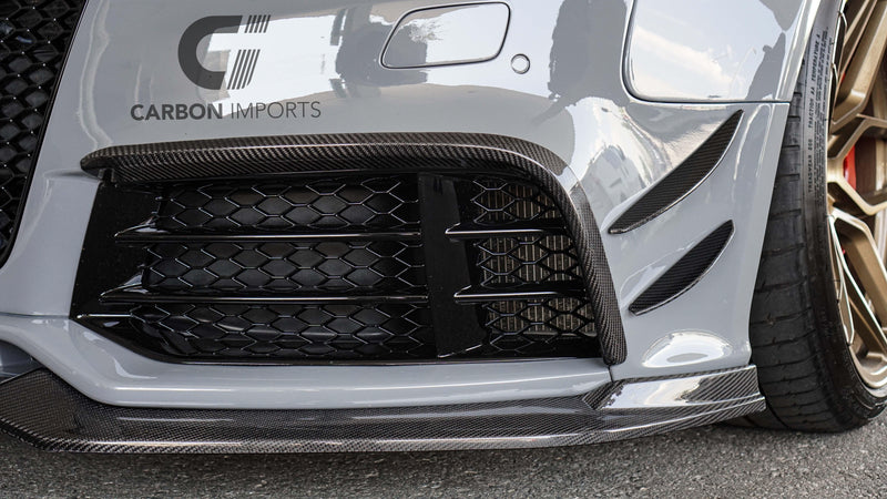 Audi RS5 2013-2016 B8.5 Carbon Fiber Front Bumper Canards