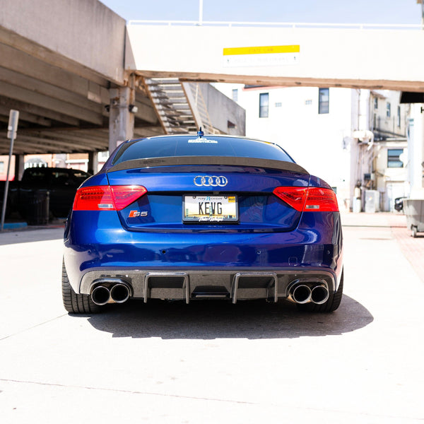 Audi S5 B8/B8.5 Carbon Fiber Trunk Lip 2007-2016 V1