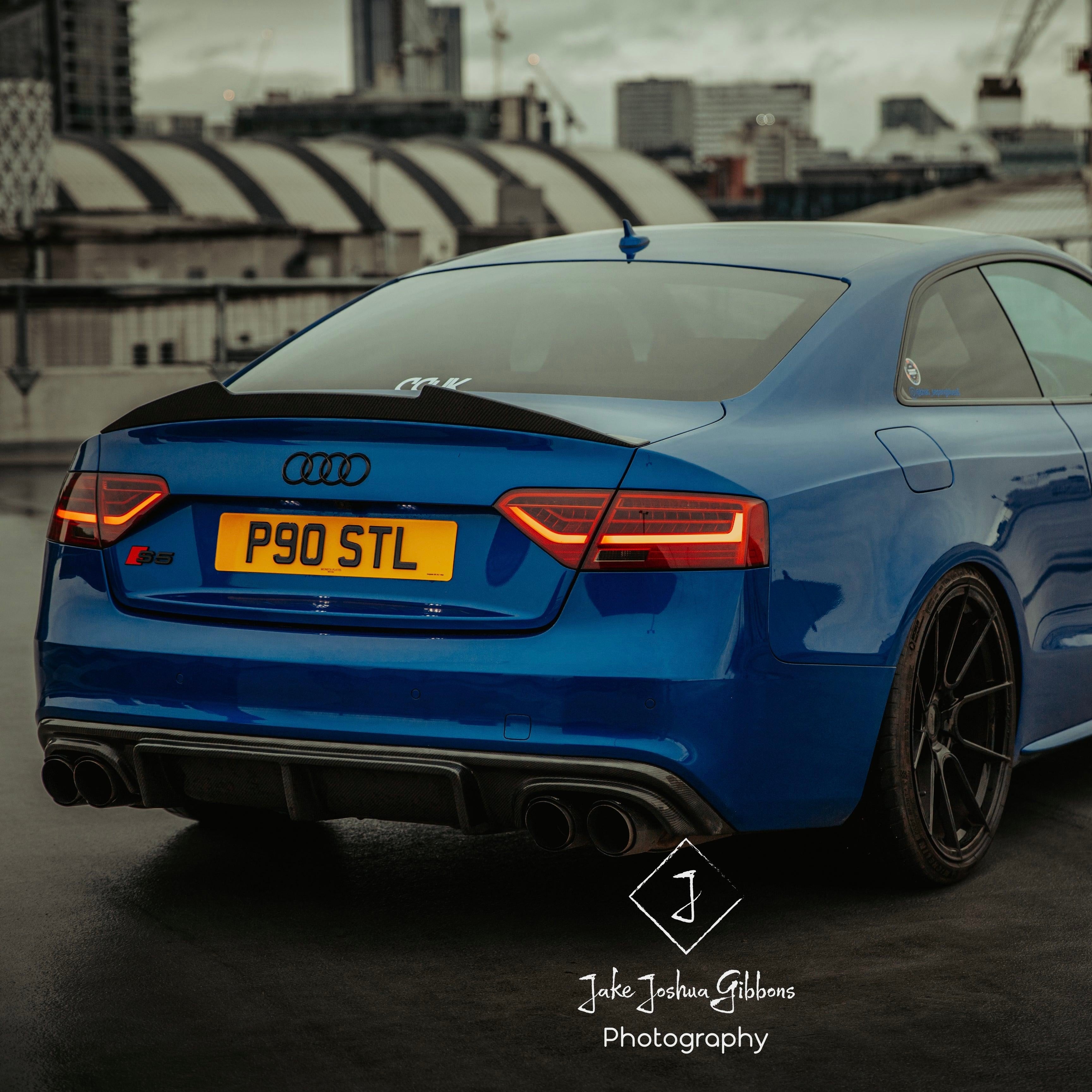 Audi S5 B8/B8.5 Carbon Fiber Trunk Lip 2007-2016 V2