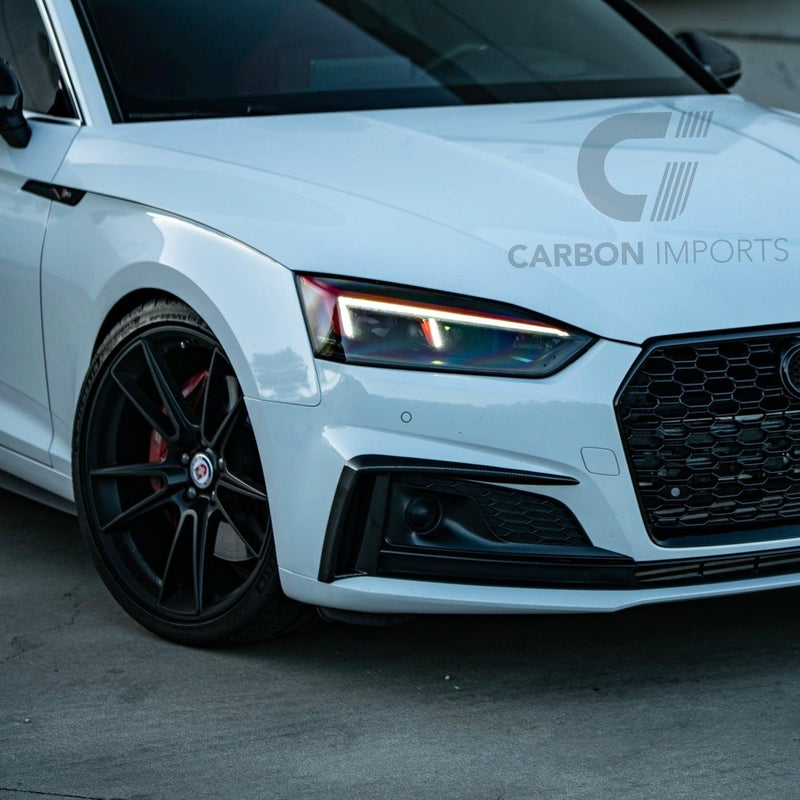 Audi S5/A5 S-Line B9 Carbon Fiber Fog Canards 2017-2019 V1