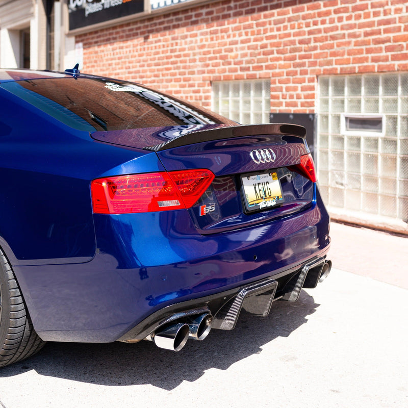 Audi S5 B8/B8.5 Carbon Fiber Trunk Lip 2007-2016 V1