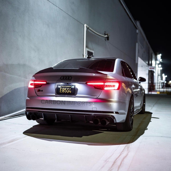 Audi S4/A4 B9/B9.5 Carbon Fiber Trunk Lip 2017-2025 V2