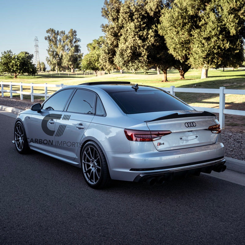 Audi S4/A4 B9/B9.5 Carbon Fiber Trunk Lip 2017-2025 V2