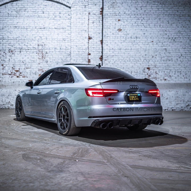 Audi S4/A4 B9/B9.5 Carbon Fiber Trunk Lip 2017-2025 V2