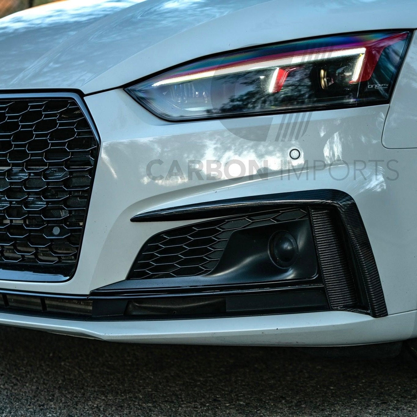 Audi S5/A5 S-Line B9 Carbon Fiber Fog Canards 2017-2019 V1