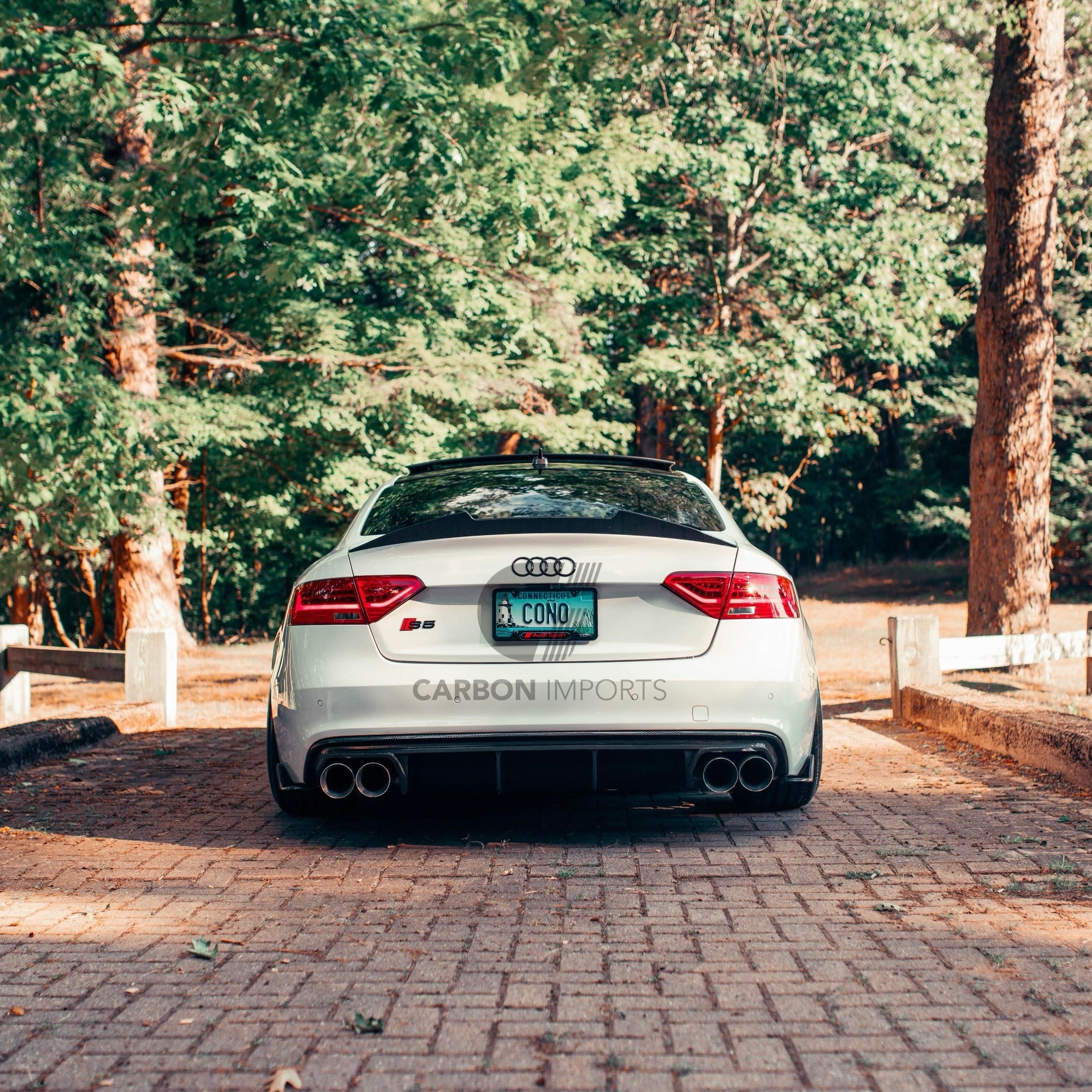 Audi S5 B8/B8.5 Carbon Fiber Trunk Lip 2007-2016 V2