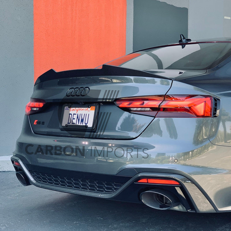 Audi A5/S5/RS5 B9 Carbon Fiber Trunk Lip 2017-2025 V2