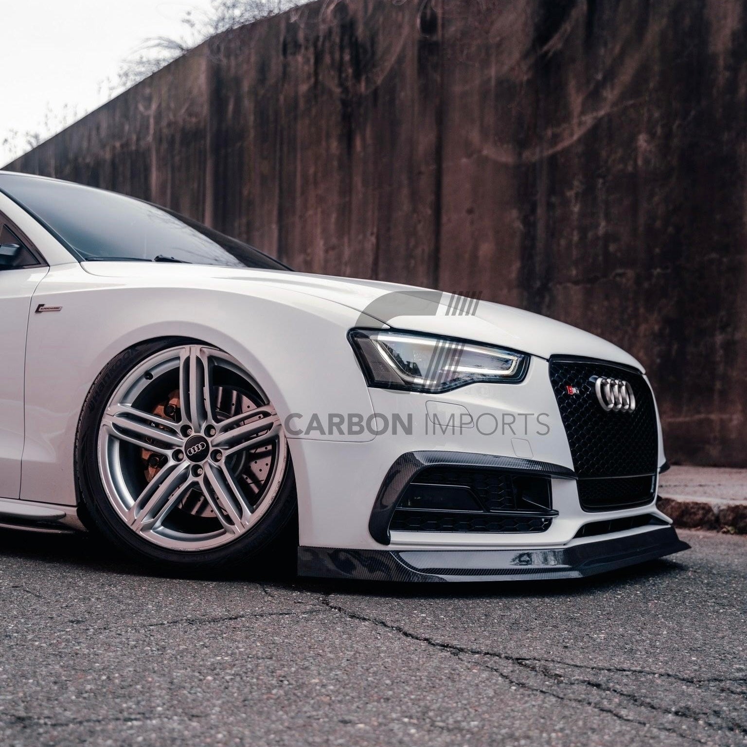 Audi S5/A5 S-Line B8.5 Carbon Fiber Fog Canards 2013-2016