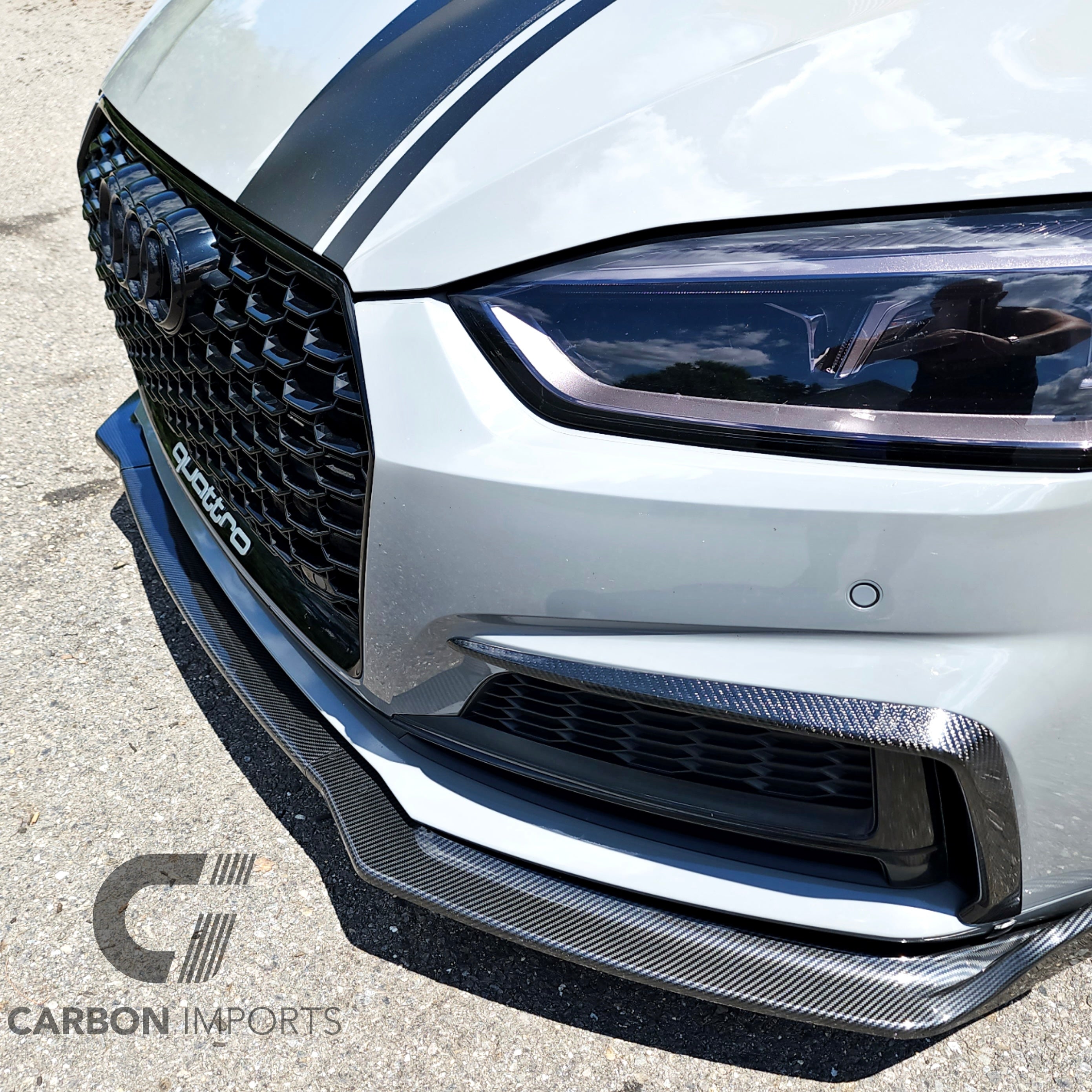 Audi S5/A5 S-Line B9 Carbon Fiber Fog Canards 2017-2019 V2