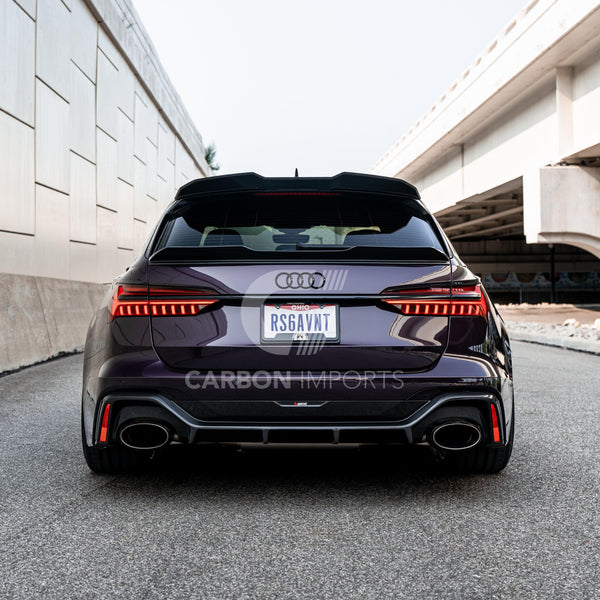 Audi RS6 C8 Carbon Fiber Trunk Lip 2020-2025 V1