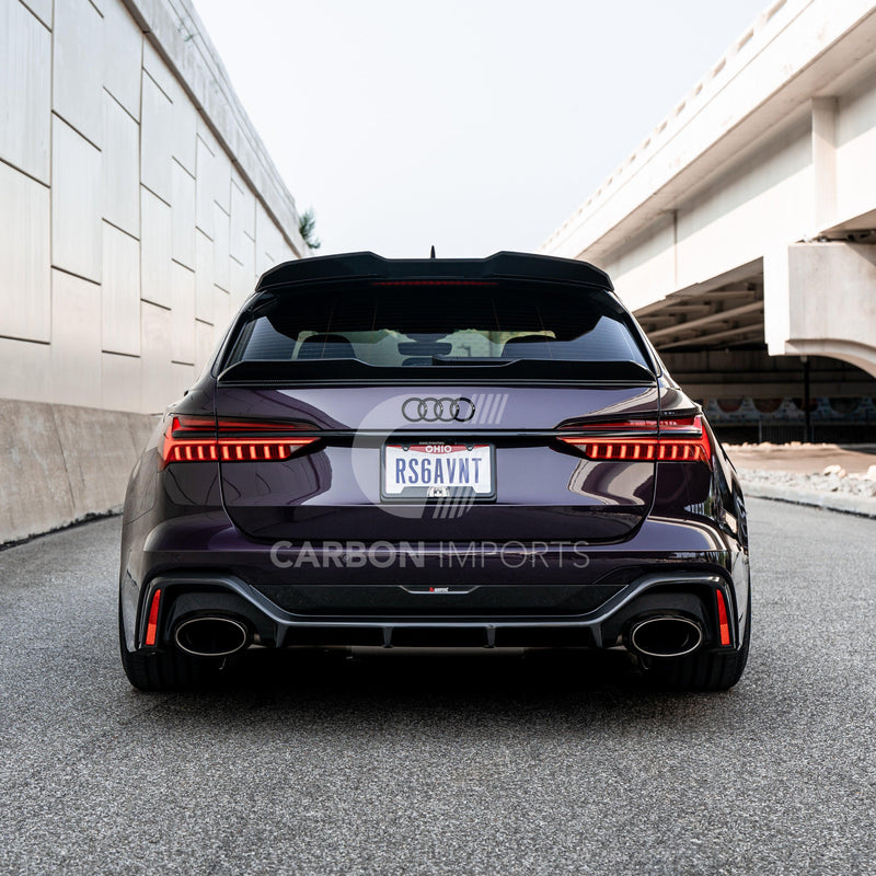 Audi RS6 C8 Carbon Fiber Trunk Lip 2020-2025 V1