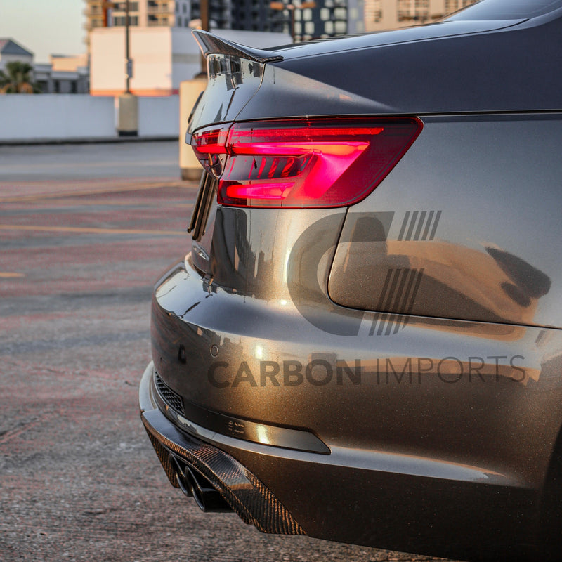Audi S4/A4 B9/B9.5 Carbon Fiber Trunk Lip 2017-2025 Lowkick Version