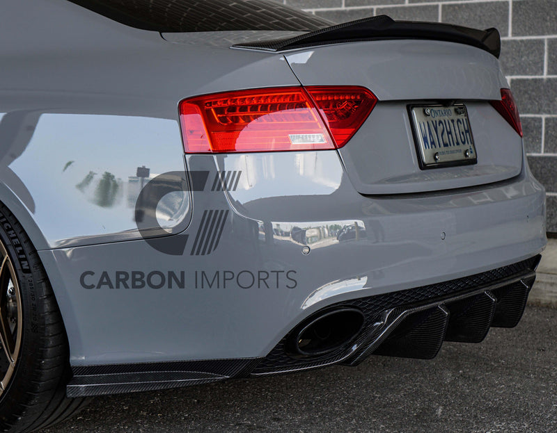 Audi RS5 2010-2016 B8.5 Carbon Fiber Rear Bumper Canards