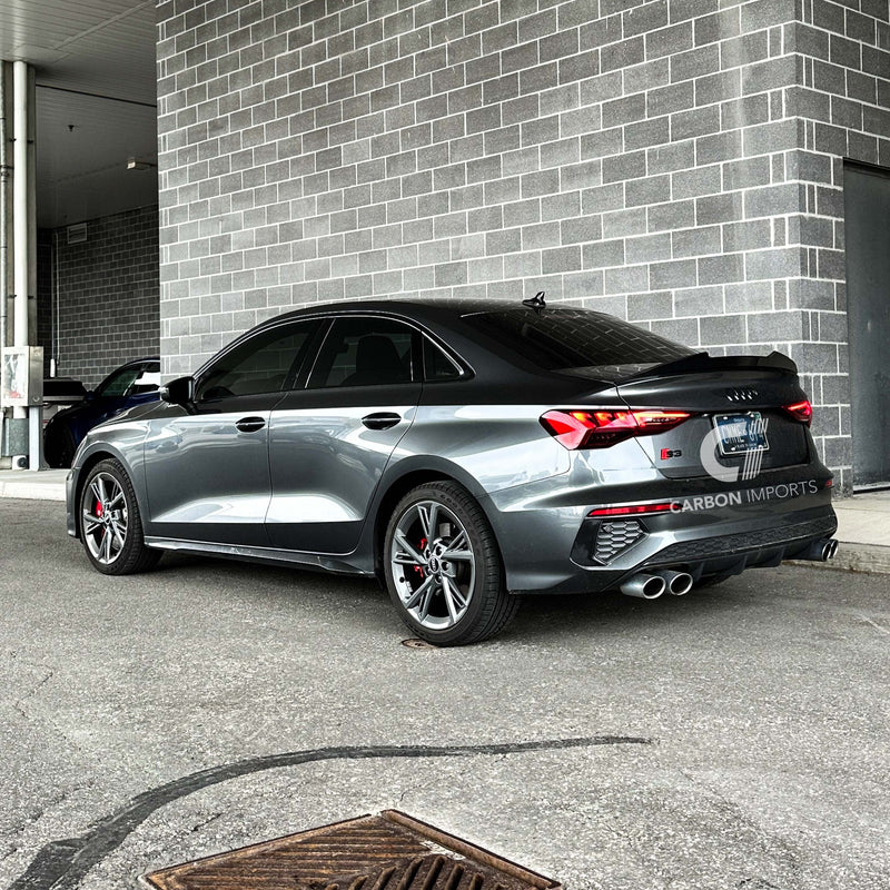 Audi A3/S3/RS3 Carbon Fiber Trunk Lip 2021-2023 V2
