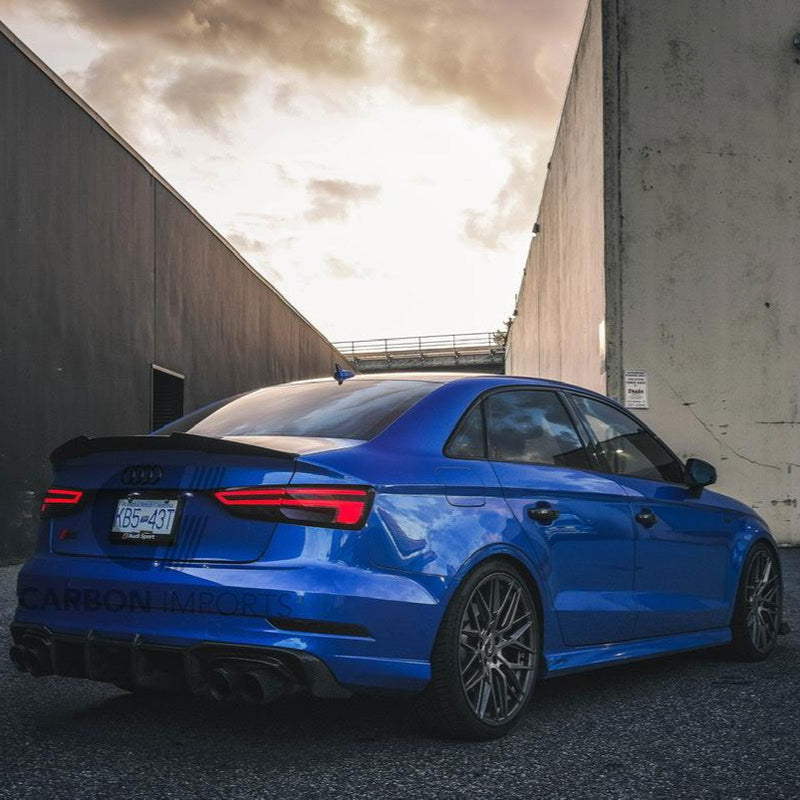 Audi A3/S3/RS3 Carbon Fiber Trunk Lip 2015-2020 V2