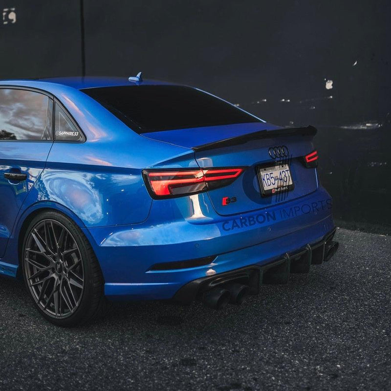 Audi A3/S3/RS3 Carbon Fiber Trunk Lip 2015-2020 V2