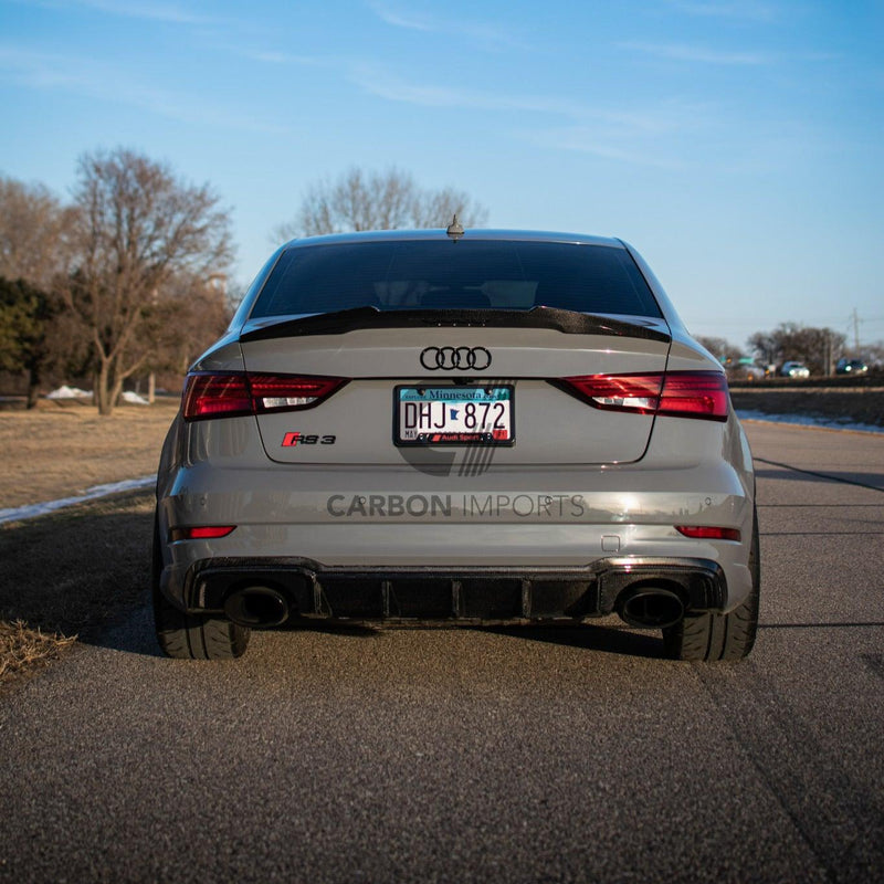 Audi A3/S3/RS3 Carbon Fiber Trunk Lip 2015-2020 V2
