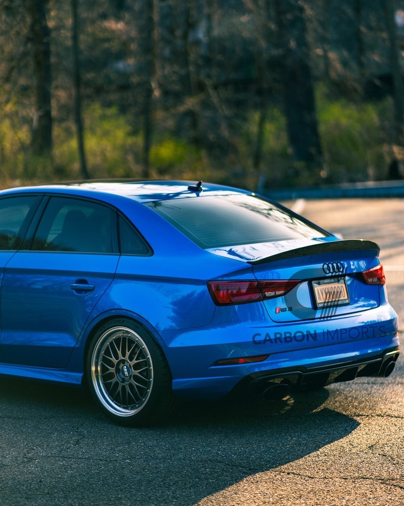 Audi A3/S3/RS3 2015-2020  Carbon Fiber Trunk Lip HighKick Version