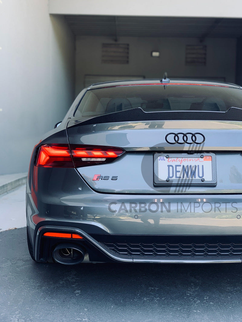 Audi A5/S5/RS5 2017-2023 B9 Carbon Fiber Trunk Lip V2