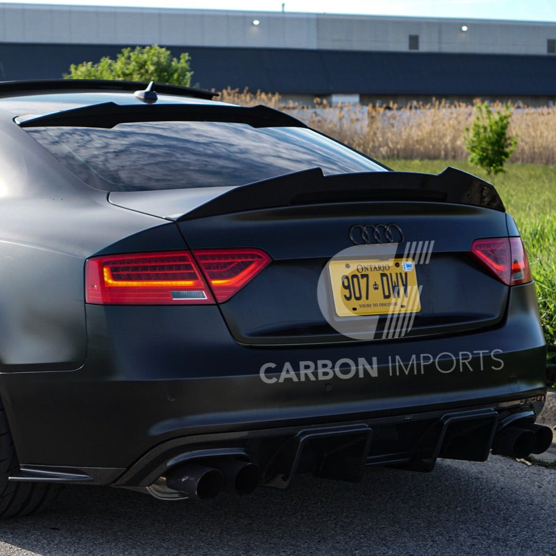 Audi S5/A5 S-Line B8.5 Carbon Fiber Rear Bumper Canards 2013-2016