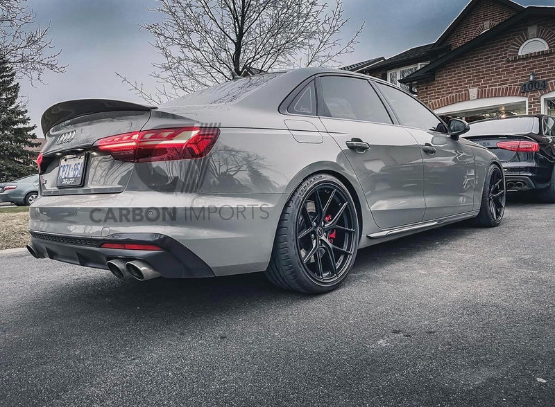 Audi A4/S4 B9/B9.5 Carbon Fiber Trunk Lip 2017-2023 HighKick Version