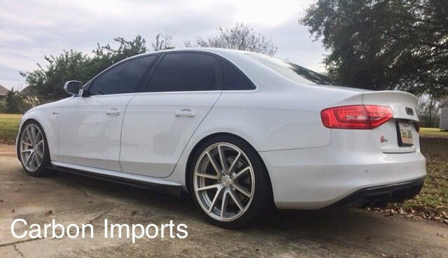 Audi A4/S4/RS4 B8 & B8.5 Carbon Fiber Side Skirts