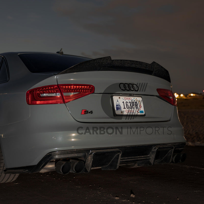 Audi S4/A4 B8.5 Carbon Fiber Rear Bumper Canards 2013-2016