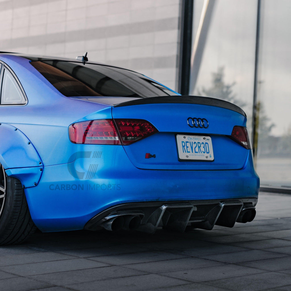 Audi S4/A4 S-Line B8 Carbon Fiber Rear Diffuser 2009-2012 – Carbon Imports