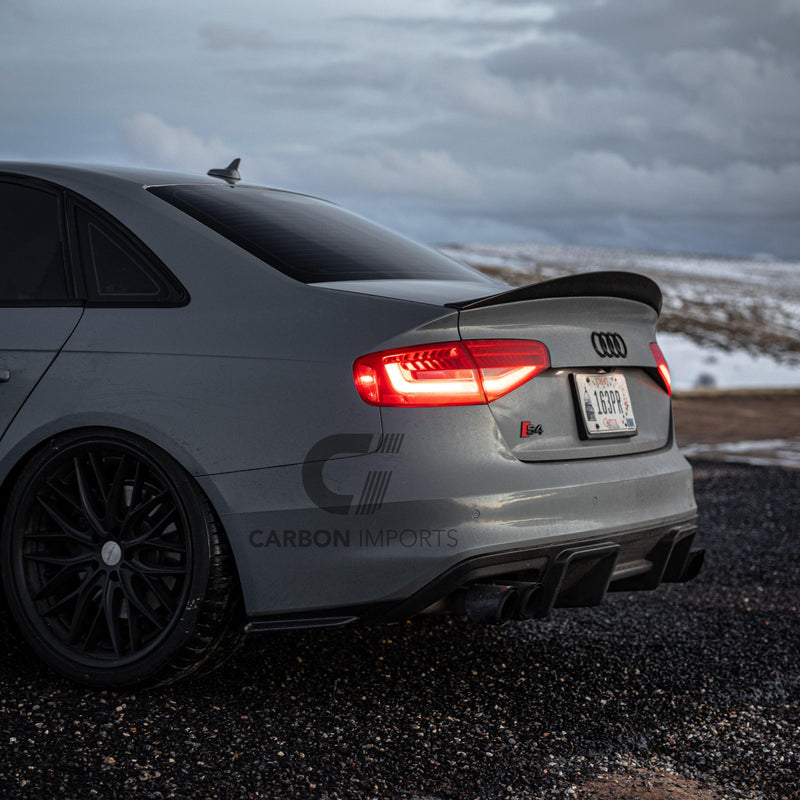 Audi S4/A4 B8.5 Carbon Fiber Rear Bumper Canards 2013-2016