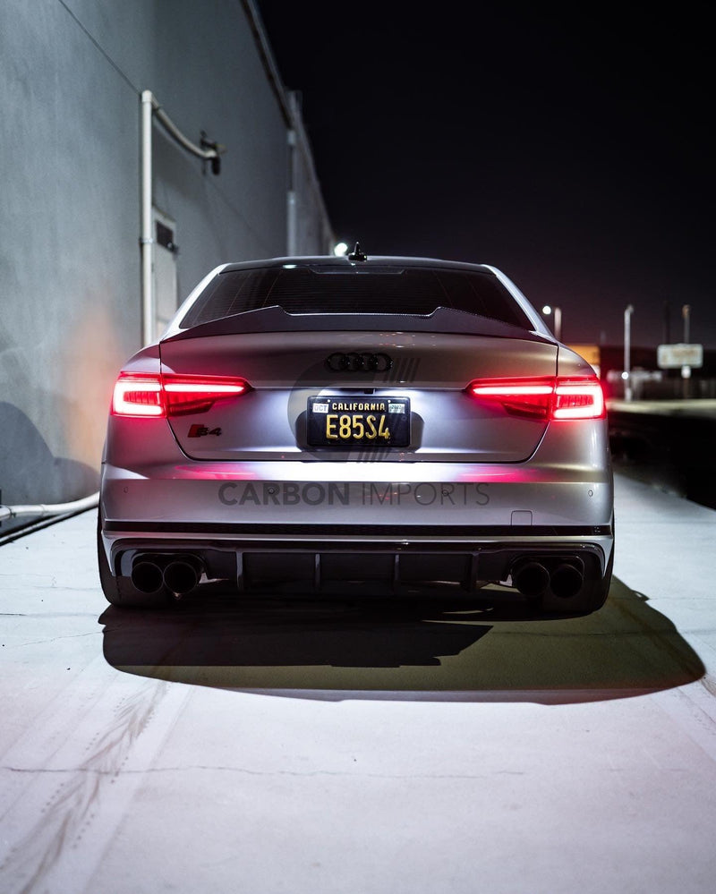 Audi A4/S4 B9/B9.5 Carbon Fiber Trunk Lip 2017-2023 V2