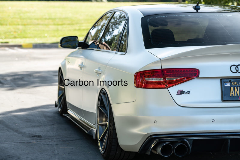 Audi A4/S4/RS4 B8 & B8.5 Carbon Fiber Side Skirts
