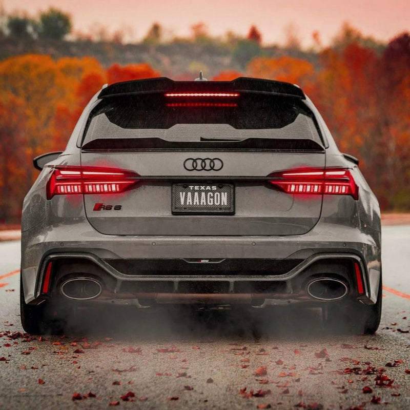 Audi RS6 C8 Carbon Fiber Trunk Lip 2020-2025 V1