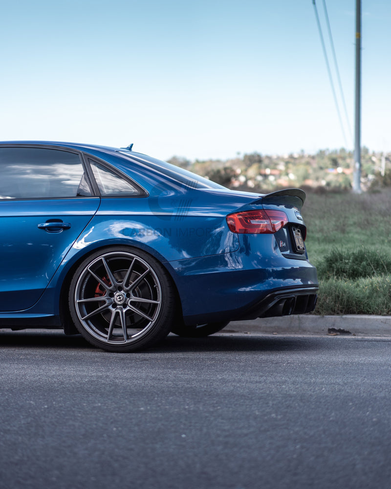 Audi S4 2009-2016 B8/B8.5  Carbon Fiber Trunk Lip LowKick Version