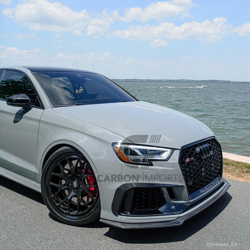 Audi RS3 Carbon Front Fiber Lip 2017-2020