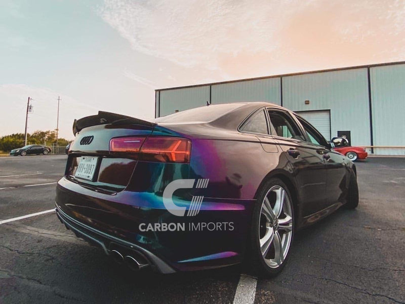 Audi A6/S6 Carbon Fiber Trunk Lip 2012-2018 V2