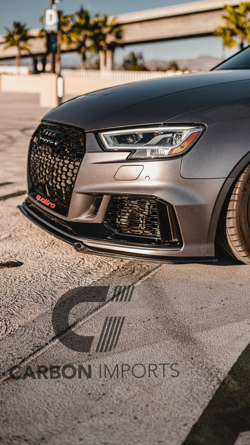 Audi RS3 Carbon Front Fiber Lip 2017-2020