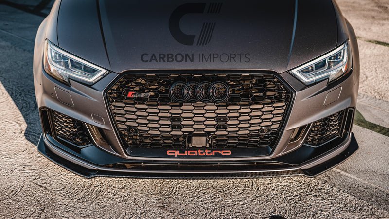 Audi RS3 Carbon Front Fiber Lip 2017-2020