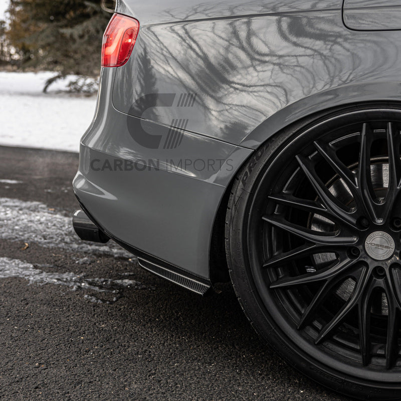 Audi S4/A4 B8.5 Carbon Fiber Rear Bumper Canards 2013-2016