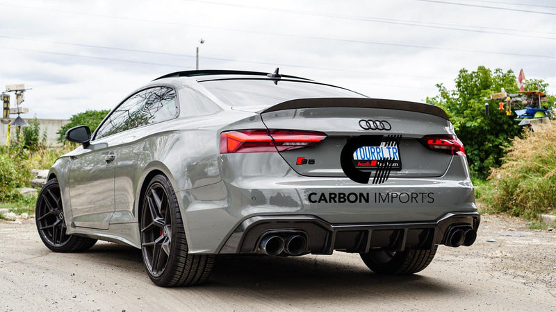 Audi A5/S5/RS5 2017-2023 B9/B9.5 Carbon Fiber Trunk Lip V1