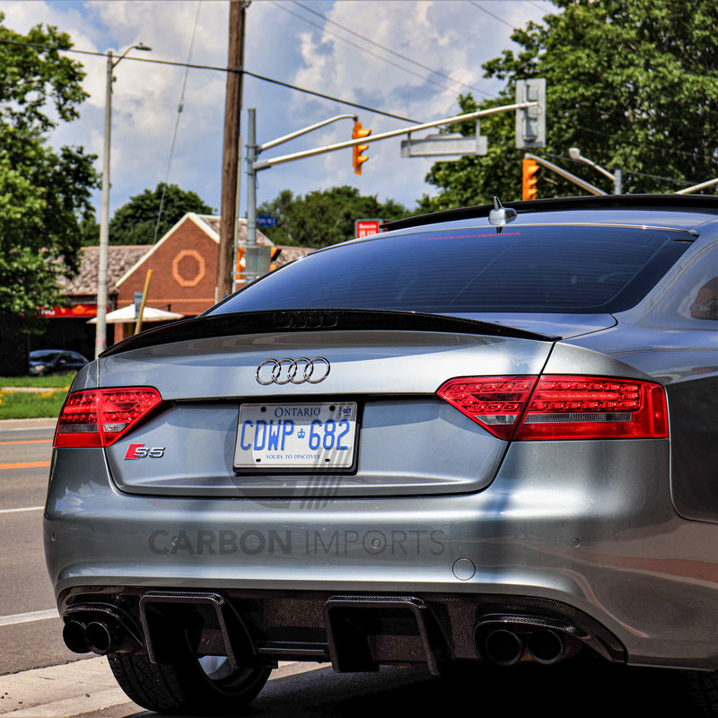 Audi S5/A5 S-Line B8 Carbon Fiber Rear Diffuser 2007-2012