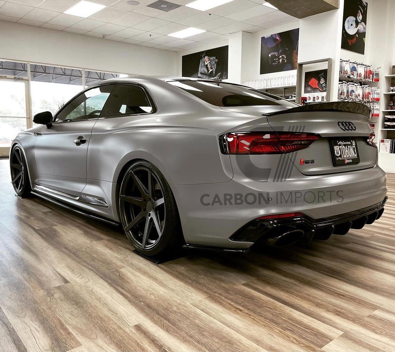 Audi A5/S5/RS5 2017-2023 B9/B9.5 Carbon Fiber Trunk Lip HighKick Version