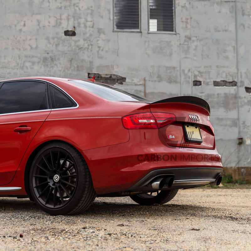 Audi S4 B8/B8.5 Carbon Fiber Trunk Lip 2009-2016 Highkick Version