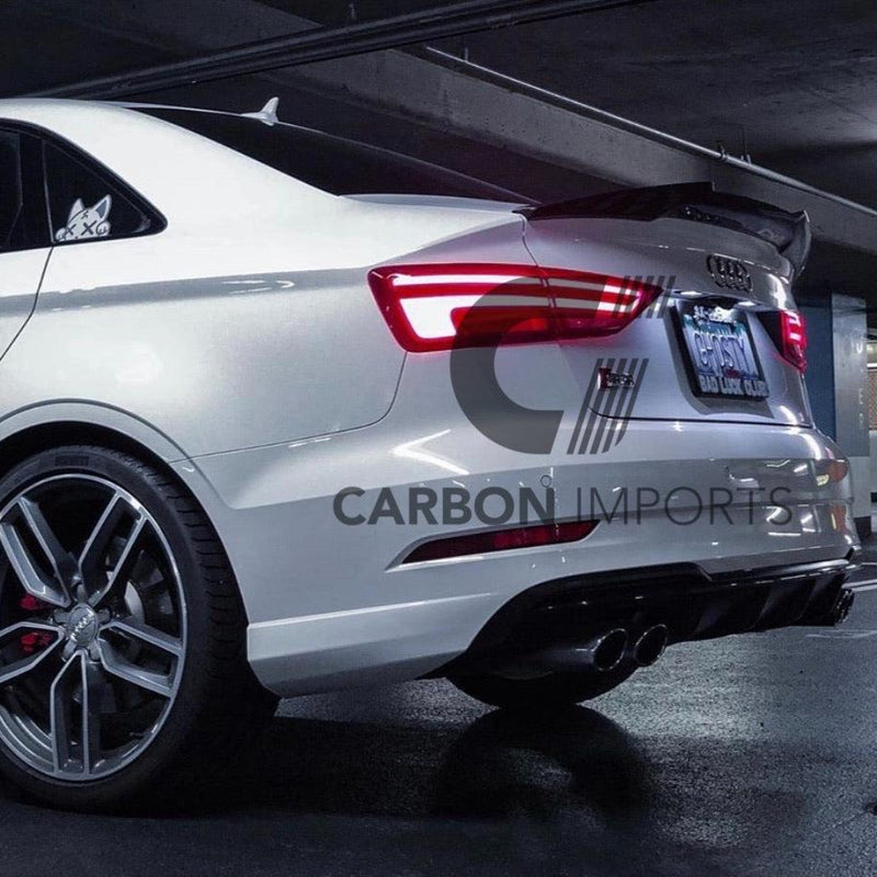 Audi A3/S3/RS3 Carbon Fiber Trunk Lip 2015-2020 V2
