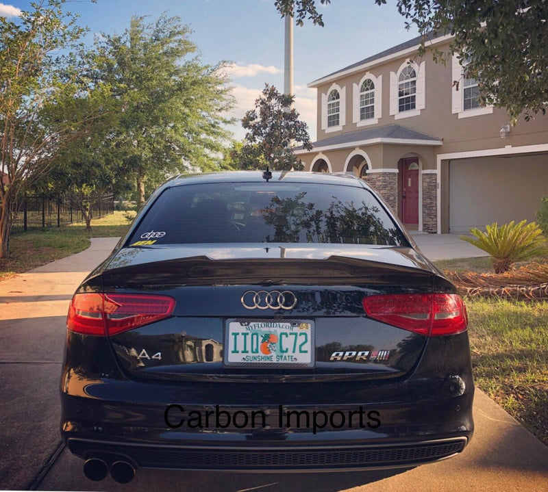 Audi A4 2009-2016 B8/B8.5 Carbon Fiber Trunk Lip V2