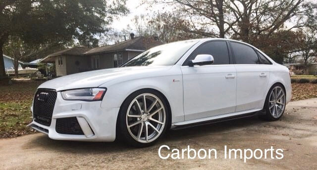 Audi A4/S4/RS4 B8 & B8.5 Carbon Fiber Side Skirts