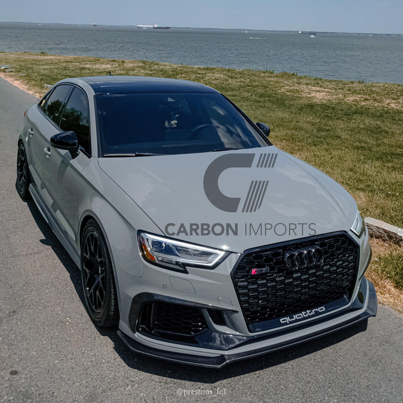 Audi RS3 Carbon Front Fiber Lip 2017-2020